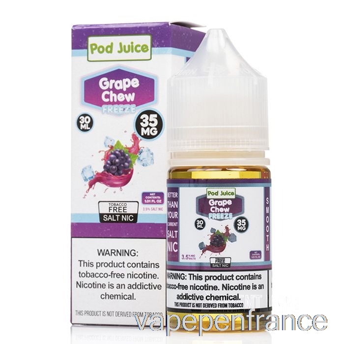 Mâcher Du Raisin Congelé - Jus De Gousse - Stylo Vape 30 Ml 55 Mg